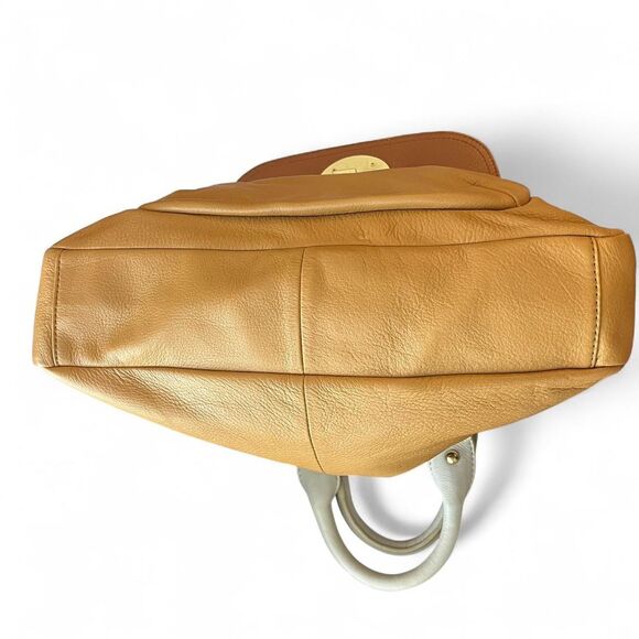 Emma Fox Two-Tone Leather Satchel - Picture 5 of 7